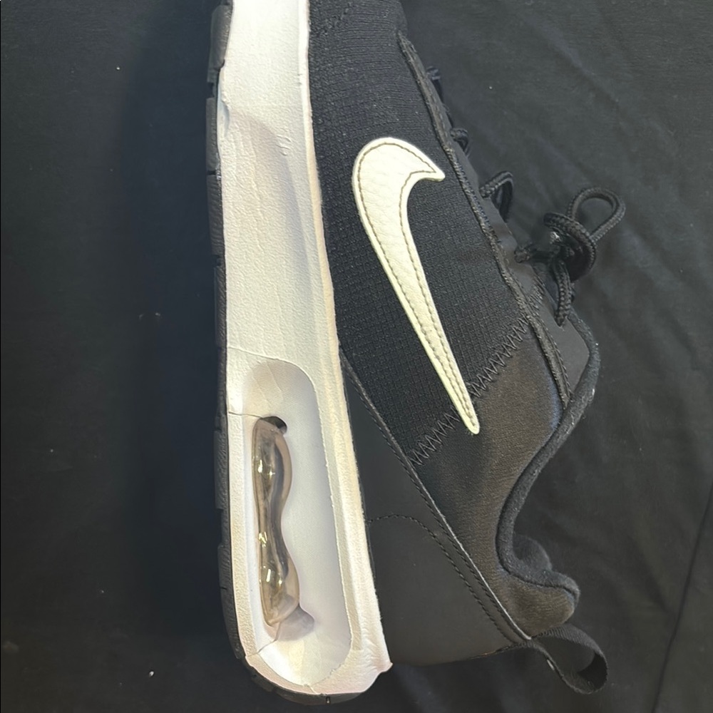 Black and White Air Max Sneakers